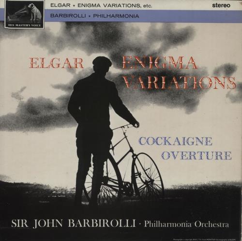Edward Elgar 'Enigma' Variations / Overture 'Cockaigne' - 3rd vinyl LP album (LP record) UK EFDLPEN660965