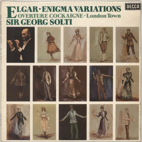 Edward Elgar Enigma Variations, Overture Cockaigne - London Town vinyl LP album (LP record) UK EFDLPEN703429