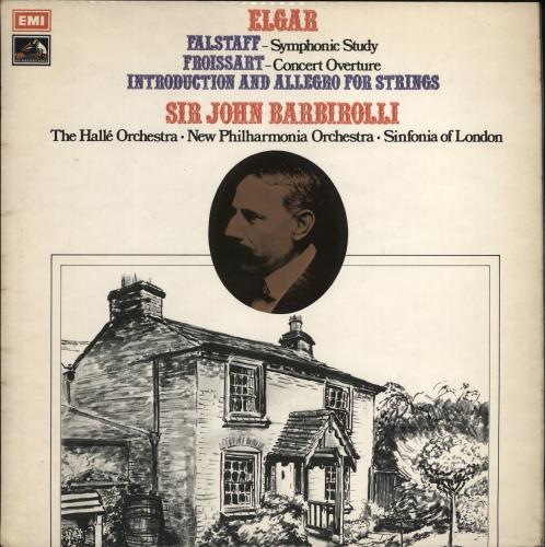 Edward Elgar Falstaff - Symphonic Study / Froissart - Concert Overture / Introduction And Allegro For Strings vinyl LP album (LP record) UK EFDLPFA776851