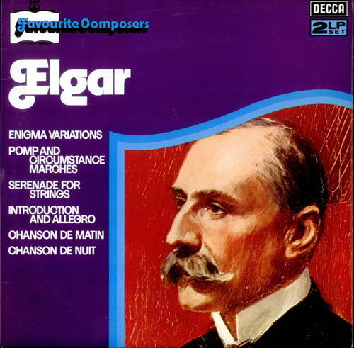 Edward Elgar Favourite Composers 2-LP vinyl record set (Double LP Album) UK EFD2LFA524690