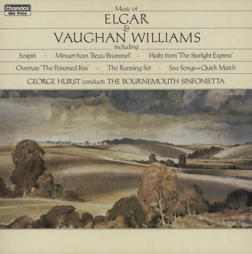 Edward Elgar Music Of Elgar & Vaughan Williams vinyl LP album (LP record) UK EFDLPMU753527