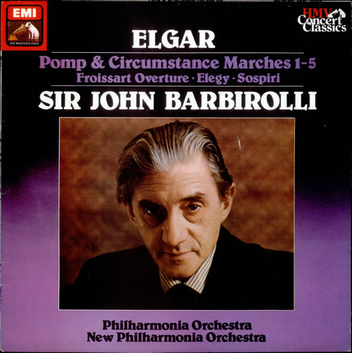 Edward Elgar Pomp & Circumstance Marches 1-5, Froiussart Overture, etc... vinyl LP album (LP record) UK EFDLPPO532042