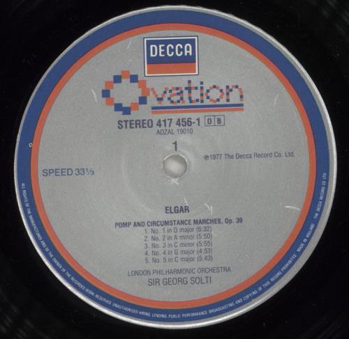 Edward Elgar Pomp And Circumstance Marches 1-5 / Enigma Variations vinyl LP album (LP record) Dutch EFDLPPO630161