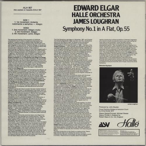 Edward Elgar Symphony No. 1 vinyl LP album (LP record) UK EFDLPSY752266