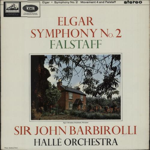 Edward Elgar Symphony No. 2 - Record 1 & 2 - S/C 2-LP vinyl record set (Double LP Album) UK EFD2LSY670497