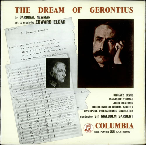 Edward Elgar The Dream of Gerontius - 1st 2-LP vinyl record set (Double LP Album) UK EFD2LTH533232