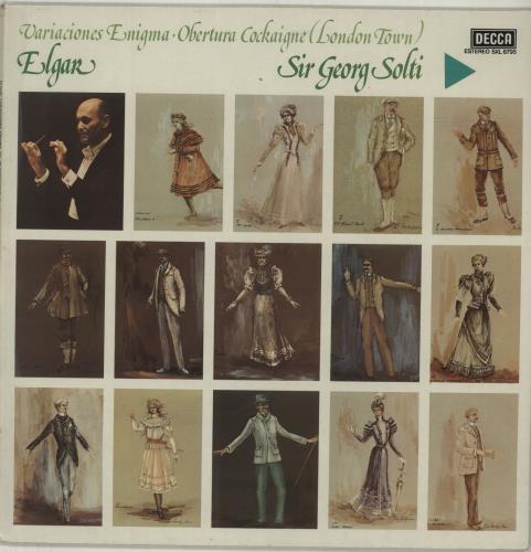 Edward Elgar Variaciones Enigma / Obertura Cockaigne (London Town) vinyl LP album (LP record) Spanish EFDLPVA687898
