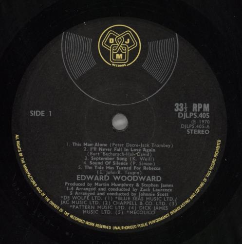 Edward Woodward This Man Alone - EX vinyl LP album (LP record) UK EWWLPTH858983