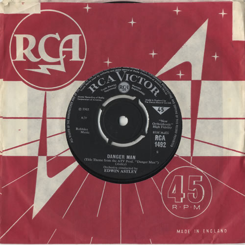 Edwin Astley Danger Man 7" vinyl single (7 inch record / 45) UK EWT07DA472767
