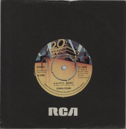 Edwin Starr H.A.P.P.Y. Radio 7" vinyl single (7 inch record / 45) UK EDS07HA604570