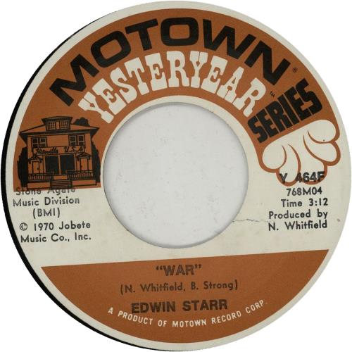 Edwin Starr War 7" vinyl single (7 inch record / 45) US EDS07WA645058