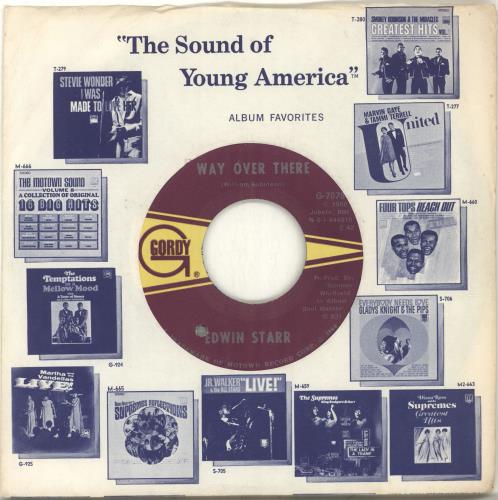 Edwin Starr Way Over There 7" vinyl single (7 inch record / 45) US EDS07WA702264