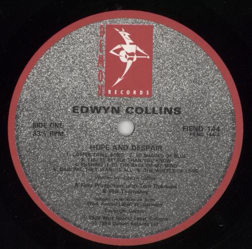Edwyn Collins Hope And Despair vinyl LP album (LP record) UK EDWLPHO314197