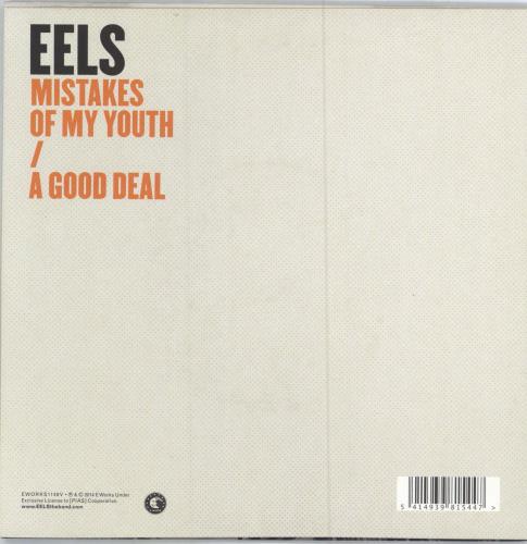 Eels Mistakes Of My Youth 7" vinyl single (7 inch record / 45) UK EEL07MI784056