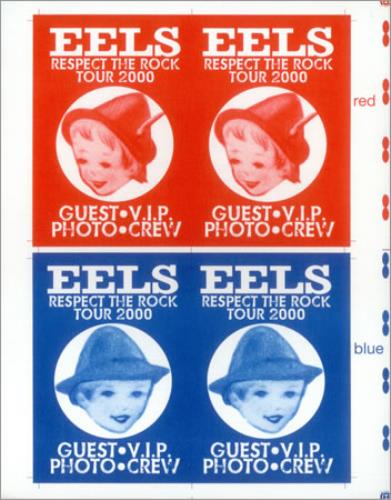 Eels Respect The Rock Tour 2000 tour pass US EELTPRE427552