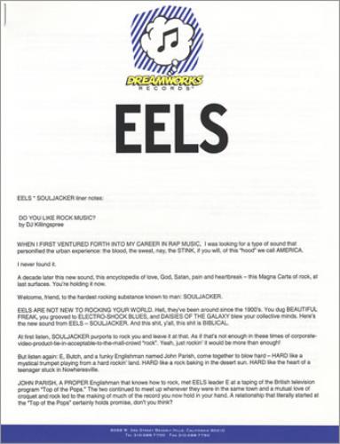 Eels Souljacker media press pack US EELPPSO204037