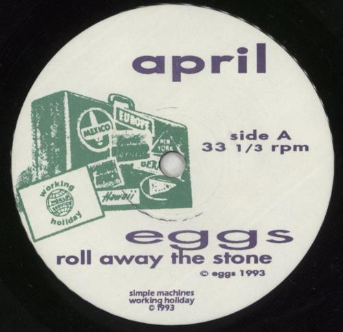 Eggs April - Working Holiday 7" vinyl single (7 inch record / 45) US H5L07AP655095