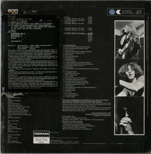 Egg Egg - 1st - Stickered Sleeve - EX vinyl LP album (LP record) UK EGGLPEG597396