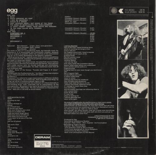 Egg Egg - 2nd - VG vinyl LP album (LP record) UK EGGLPEG257413