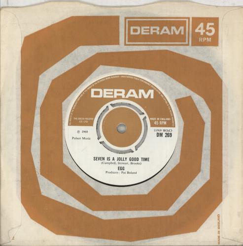 Egg Seven Is A Jolly Good Time 7" vinyl single (7 inch record / 45) UK EGG07SE874202