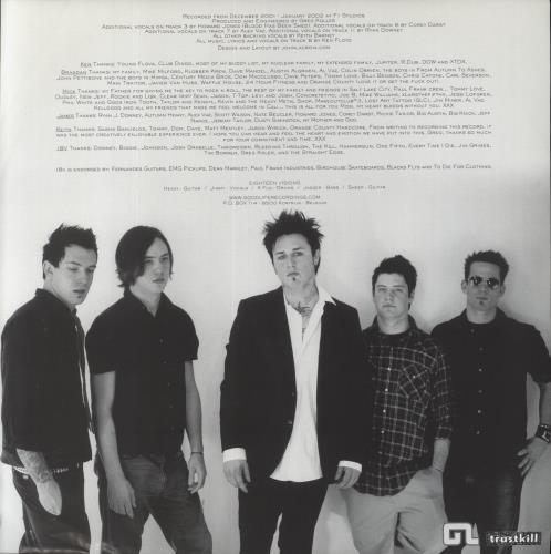 Eighteen Visions Vanity picture disc LP (vinyl picture disc album) Belgian EC-PDVA606822