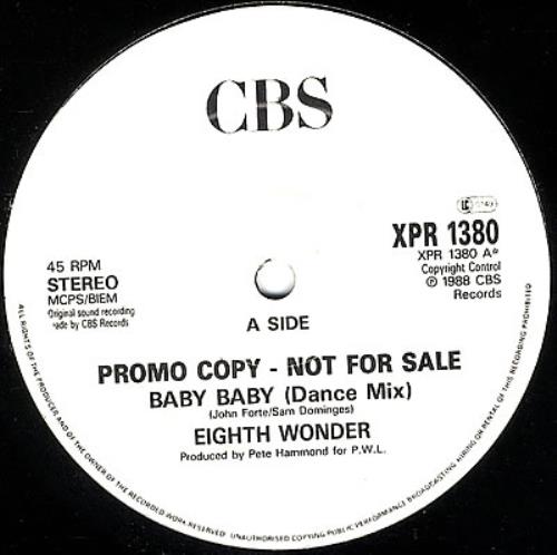 Eighth Wonder Baby Baby 12" vinyl single (12 inch record / Maxi-single) UK EIG12BA16796