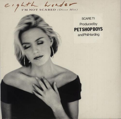 Eighth Wonder I'm Not Scared - Stickered Sleeve 12" vinyl single (12 inch record / Maxi-single) UK EIG12IM656196