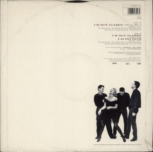 Eighth Wonder I'm Not Scared - Stickered Sleeve 12" vinyl single (12 inch record / Maxi-single) UK EIG12IM656196