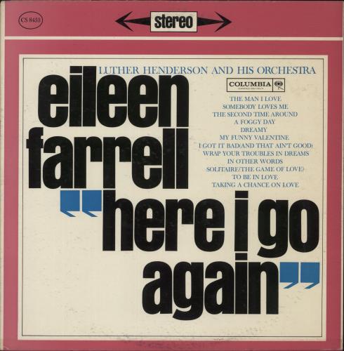 Eileen Farrell Here I Go Again vinyl LP album (LP record) US EFLLPHE878529