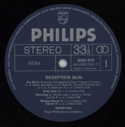 Ekseption 00.04 vinyl LP album (LP record) UK EKPLP884562