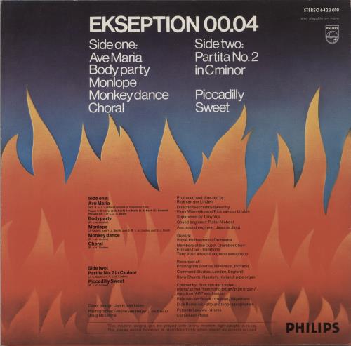 Ekseption 00.04 vinyl LP album (LP record) UK EKPLP884562