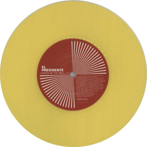 El Presidente 100 Mph - Yellow Vinyl 7" vinyl single (7 inch record / 45) UK EPN07MP353536