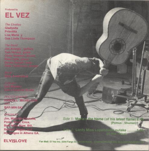 El Vez El Vez Calling - Brown Marbled Vinyl 7" vinyl single (7 inch record / 45) US VEZ07EL868709