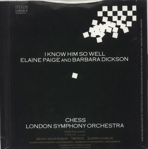 Elaine Paige I Know Him So Well 7" vinyl single (7 inch record / 45) UK EPG07IK304477