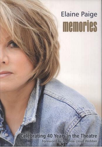 Elaine Paige Memories book UK EPGBKME740329