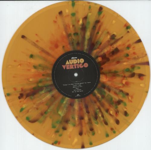 Elbow Audio Vertigo - Orange Splatter Vinyl vinyl LP album (LP record) UK EBWLPAU886941