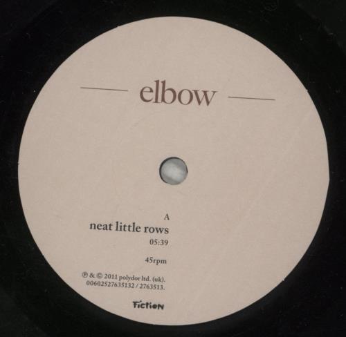 Elbow Neat Little Rows 7" vinyl single (7 inch record / 45) UK EBW07NE530747