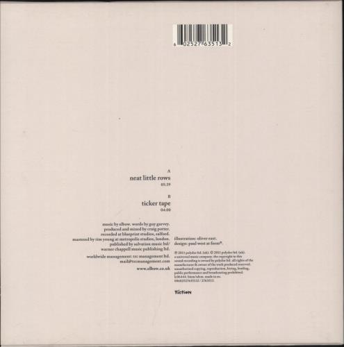 Elbow Neat Little Rows 7" vinyl single (7 inch record / 45) UK EBW07NE530747