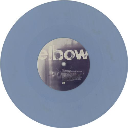 Elbow Powder Blue Blue Vinyl UK 10" vinyl single (10 inch record) (276266)