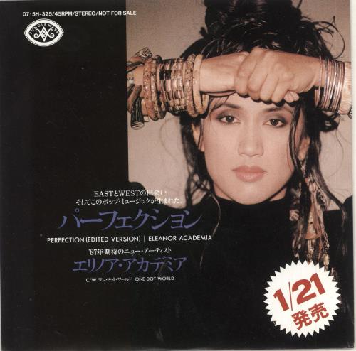 Eleanor Academia Perfection - Promo + Sleeve 7" vinyl single (7 inch record / 45) Japanese Q7F07PE742741