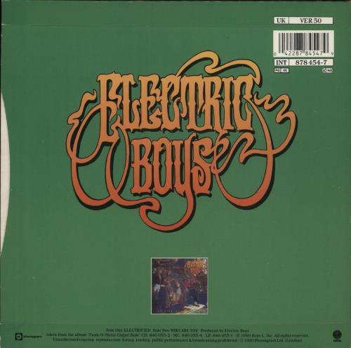 Electric Boys Electrified 7" vinyl single (7 inch record / 45) UK EBY07EL865238