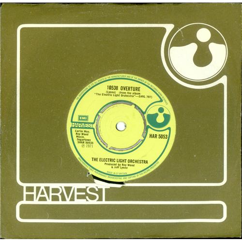 Electric Light Orchestra 10538 Overture 7" vinyl single (7 inch record / 45) UK ELO07OV414274
