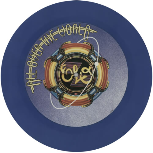 Electric Light Orchestra All Over The World - Blue Vinyl 10" vinyl single (10 inch record) UK ELO10AL66477