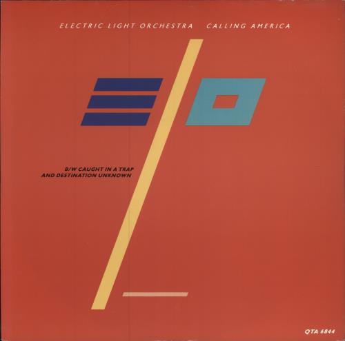 Electric Light Orchestra Calling America - Promo Stickered 12" vinyl single (12 inch record / Maxi-single) UK ELO12CA783800