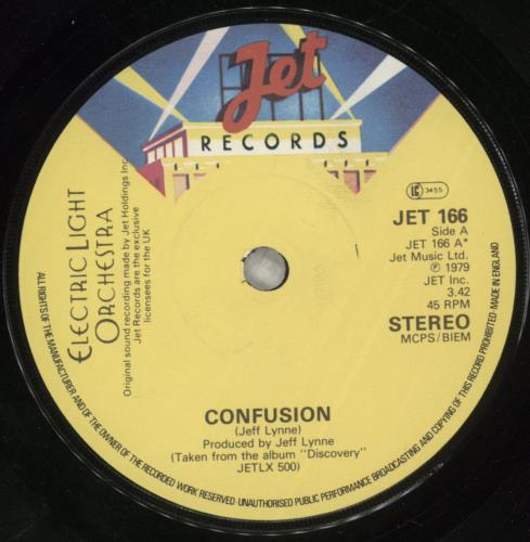 Electric Light Orchestra Confusion + Sleeve 7" vinyl single (7 inch record / 45) UK ELO07CO559051