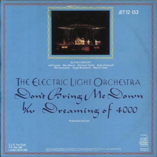 Electric Light Orchestra Don't Bring Me Down 12" vinyl single (12 inch record / Maxi-single) UK ELO12DO69946