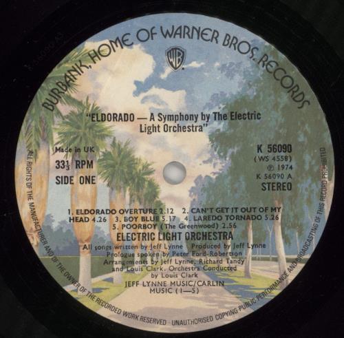 Electric Light Orchestra Eldorado vinyl LP album (LP record) UK ELOLPEL256851