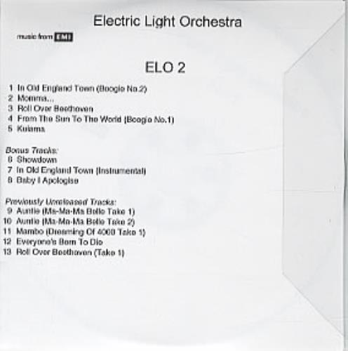 Electric Light Orchestra ELO 2 CD-R acetate UK ELOCREL314980