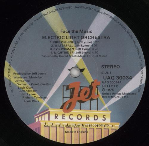 Electric Light Orchestra Face The Music - 1st - VG vinyl LP album (LP record) UK ELOLPFA654142
