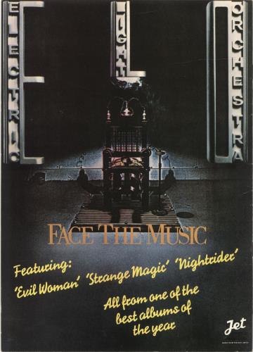 Electric Light Orchestra Face The Music tour programme UK ELOTRFA692688